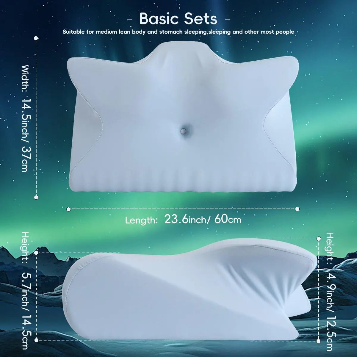 Ergonomic Memory Foam Neck Pillow for Comfort and Support - Ideal for Home and Travel
