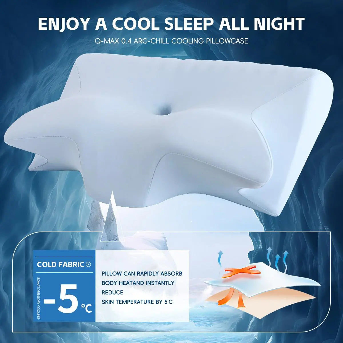 Ergonomic Memory Foam Neck Pillow for Comfort and Support - Ideal for Home and Travel